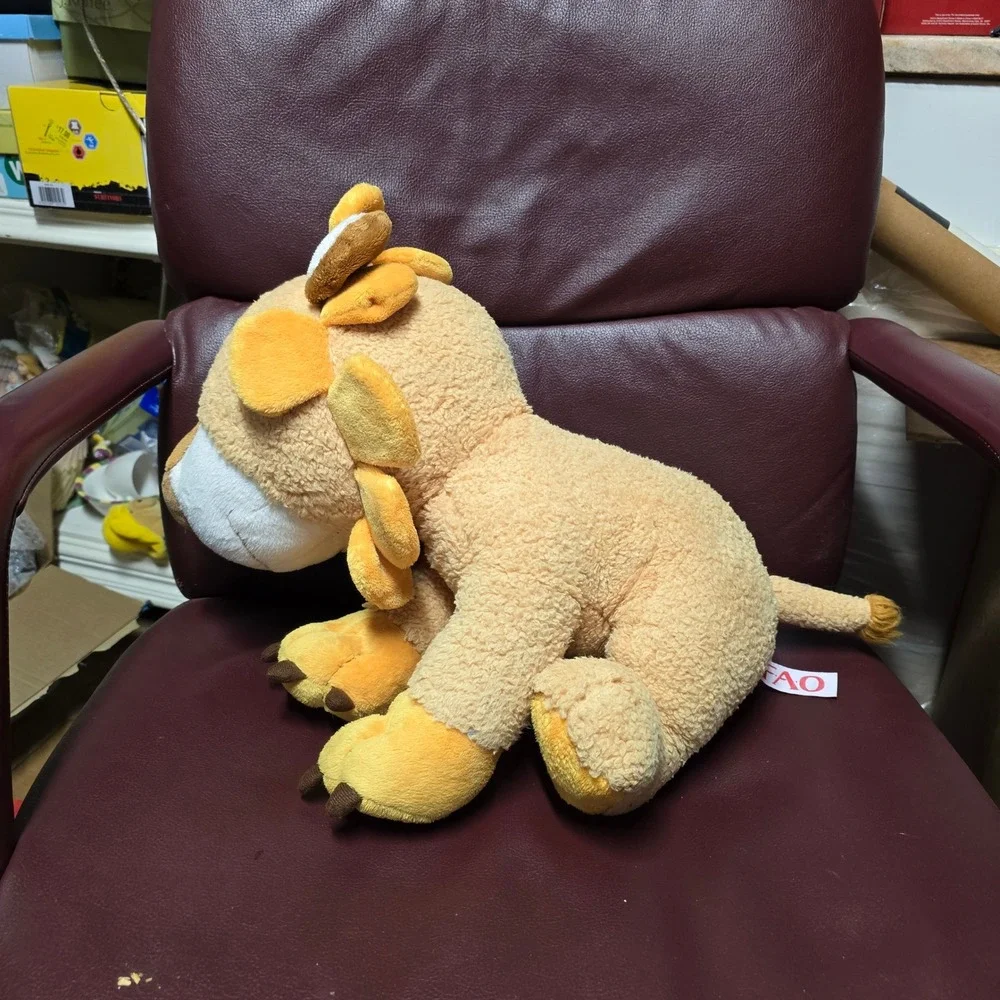 FAO Schwarz Lion Plush Stuffed Animal Tan Orange Yellow 2010 Toys R Us 496913